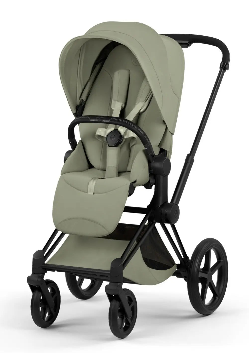 Cybex Kinderwagen-Set 'Priam Style' Sage Green (Frame Matt Black)