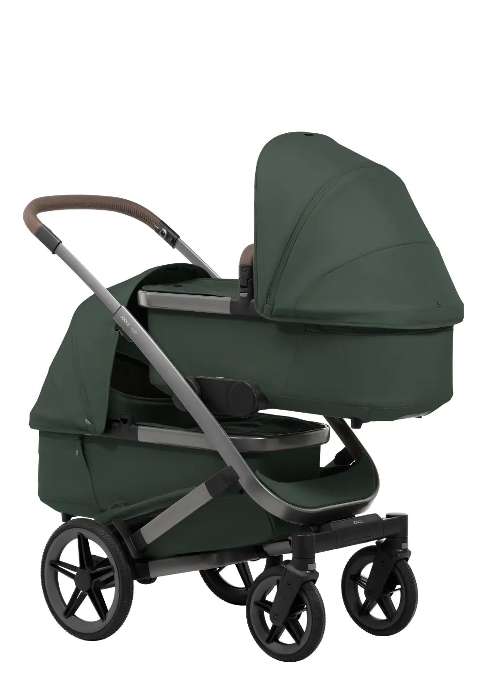 Joolz Zwillingskinderwagen-Set 'Geo5 Twin' Forest Green
