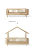 Umbauset für 'Wood Mini+' Juniorbett zum Hausbett Eiche