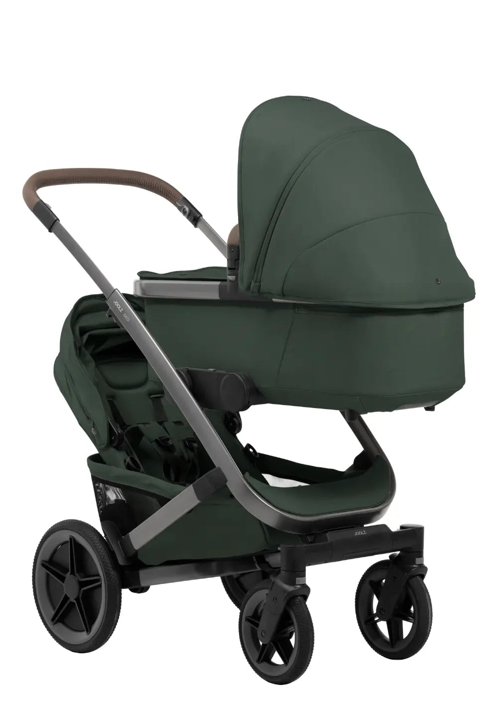 Joolz Geschwisterkinderwagen-Set 'Geo5 Double' Forest Green