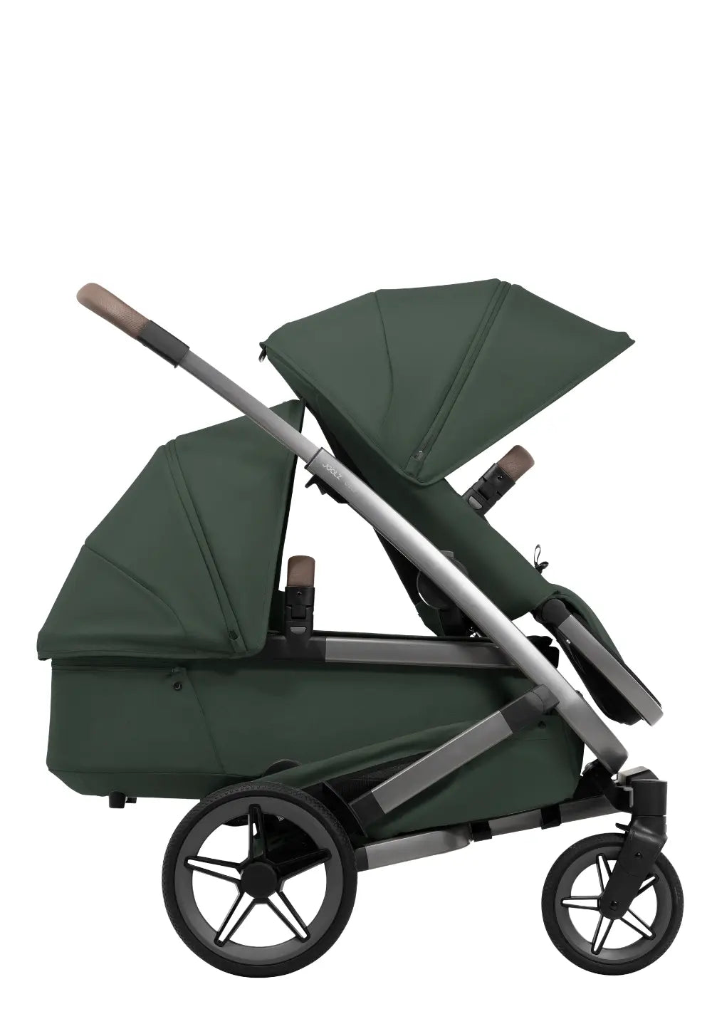 Joolz Geschwisterkinderwagen-Set 'Geo5 Double' Forest Green