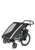 Multisport-Fahrradanhänger 'Chariot Cross 2 Double' Dark Slate