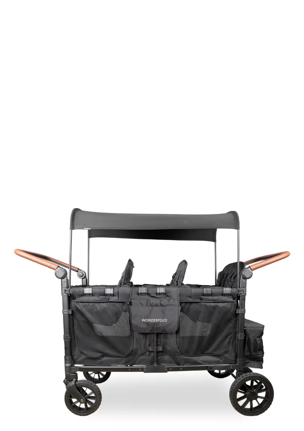 WonderFold W6 Luxe Pro Kinderwagen 6-Sitzer Jet Black