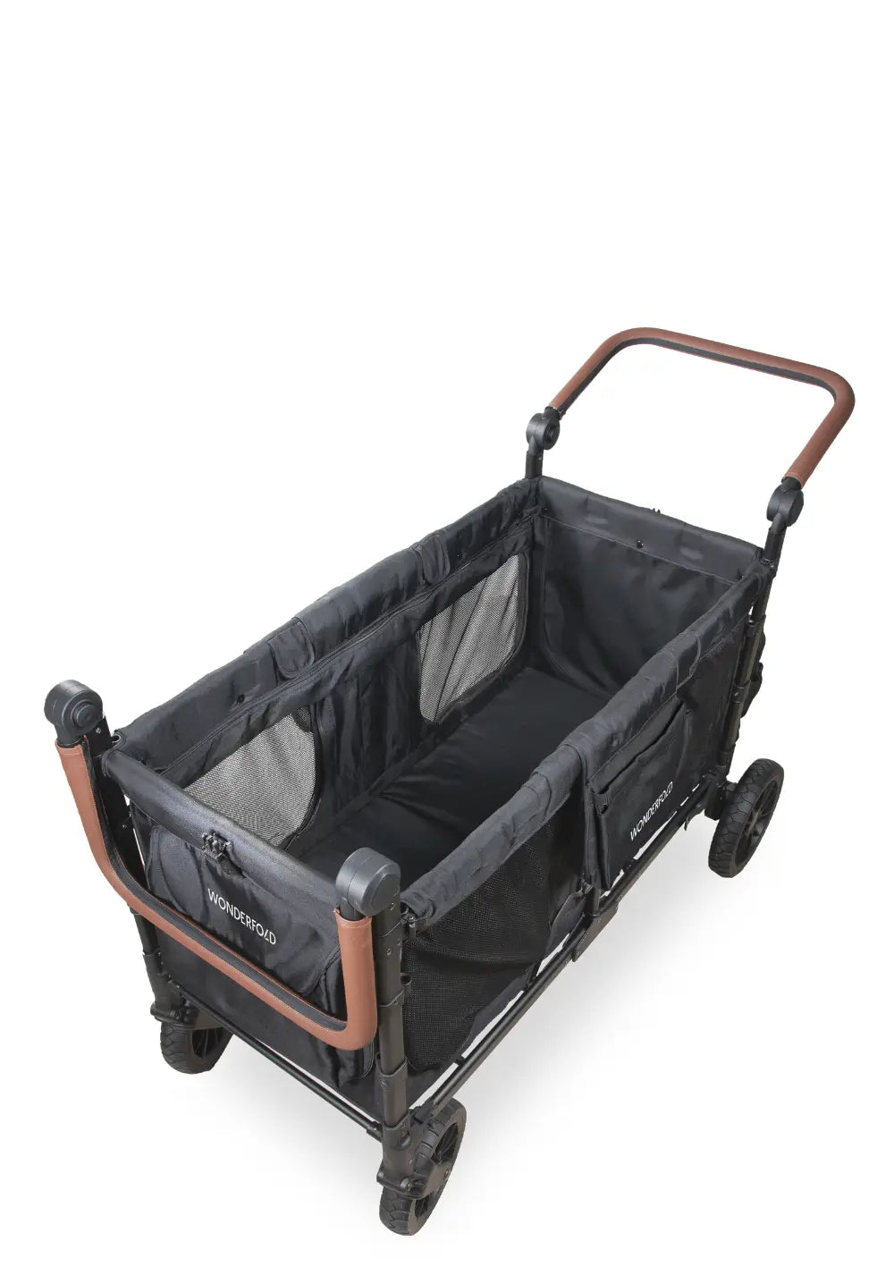WonderFold W6 Luxe Pro Kinderwagen 6-Sitzer Jet Black