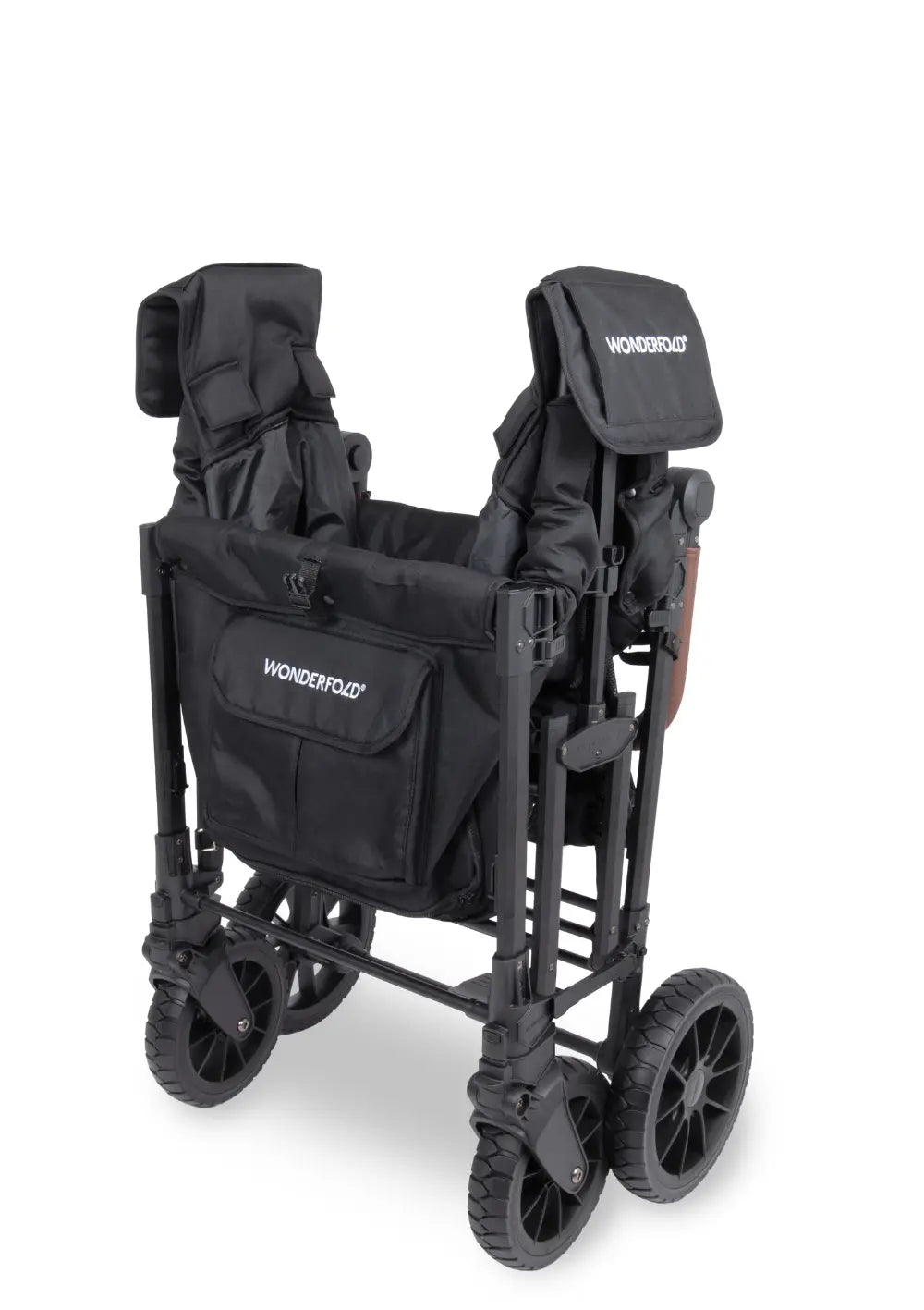 WonderFold W4 Luxe Pro Kinderwagen 4-Sitzer Jet Black