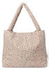 Tasche 'Puffy Mom-Bag' Beige Leopard