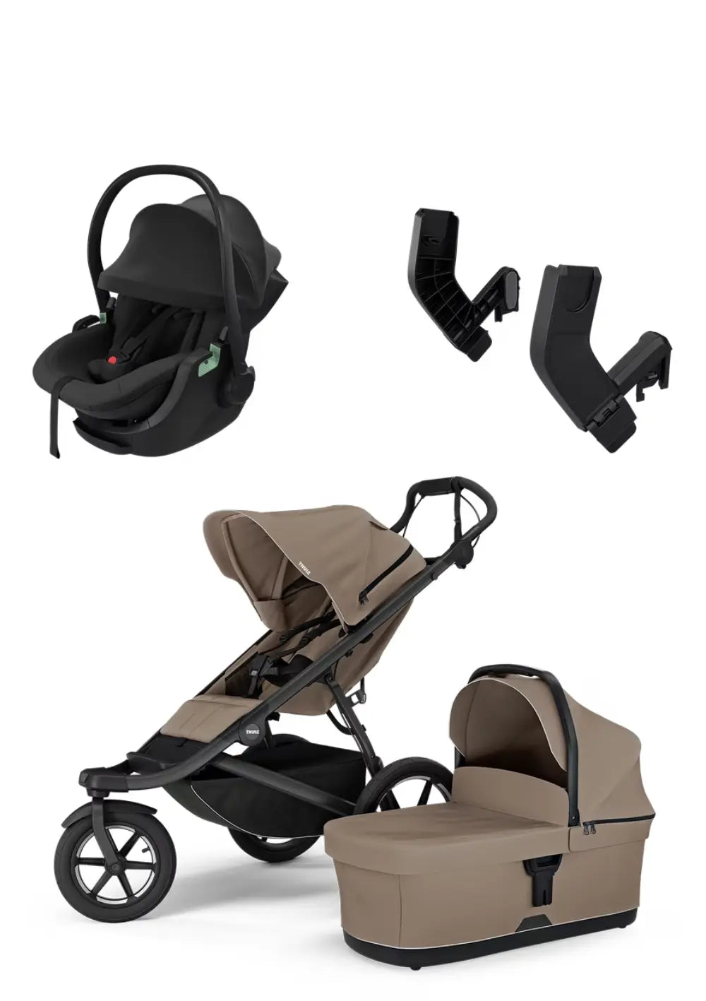 Thule Newborn Travel Bundle 'Urban Glide 3' Tinted Taupe / Black