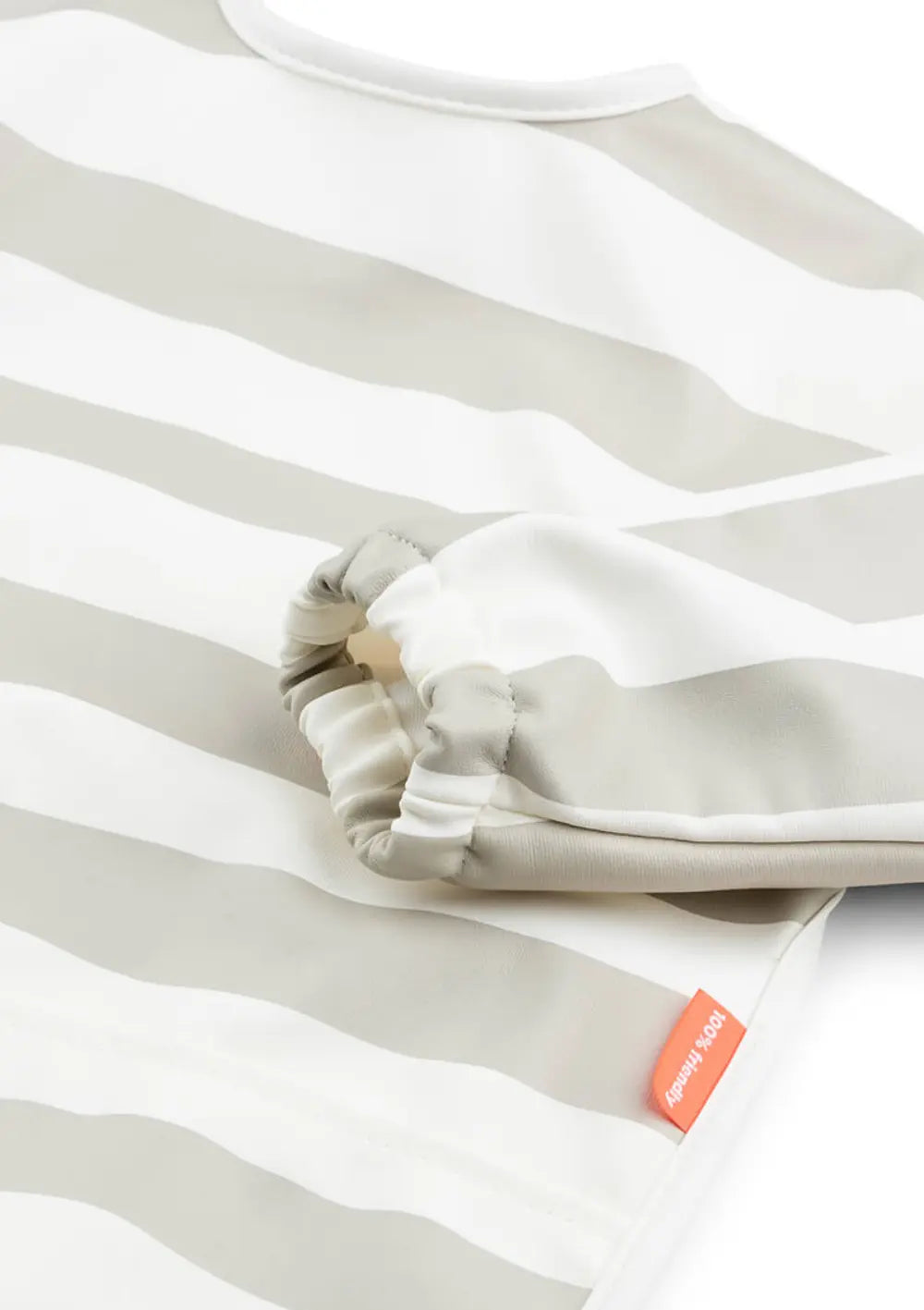 Done by Deer Langarm-Lätzchen Stripes sand