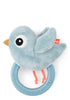 Rassel mit Beißring 'Birdee' blau