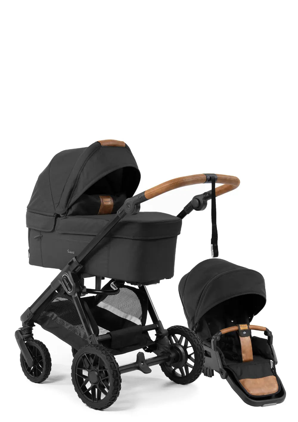 Emmaljunga Kinderwagen-Set 'SENTO PRO FLAT+' Outdoor Black
