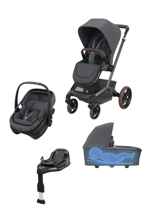 Newborn Travel Bundle 'Fame + Coral Slide Pro' Moon Graphite