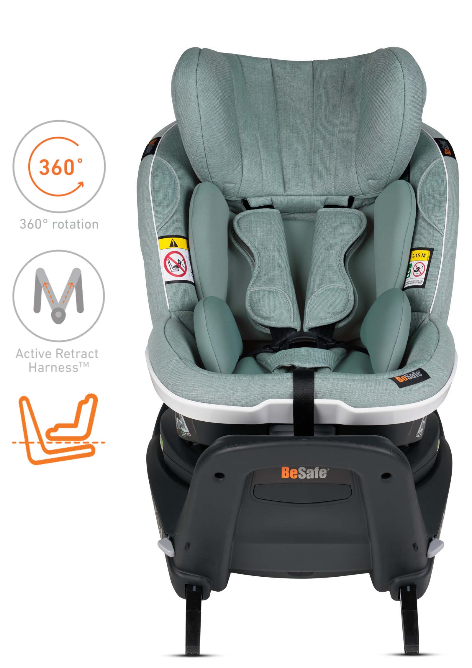 Kindersitz 'iZi Turn i-Size' Sea Green Mélange