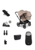 'Donkey 6 Double' Bundle – Unverzichtbares Kinderwagen-Set Desert Taupe