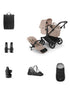 'Donkey 6 Single' Bundle – Unverzichtbares Kinderwagen-Set Desert Taupe Mélange