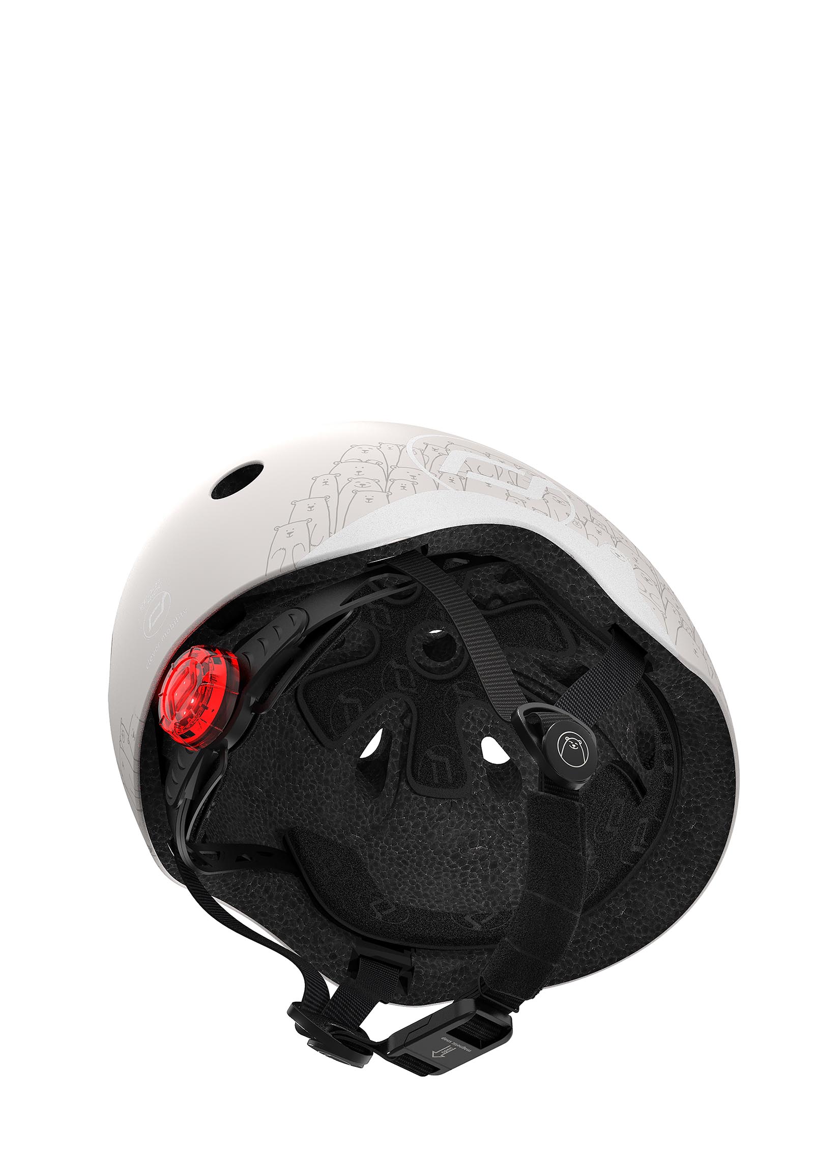 Scoot and Ride reflektierender Helm Ash
