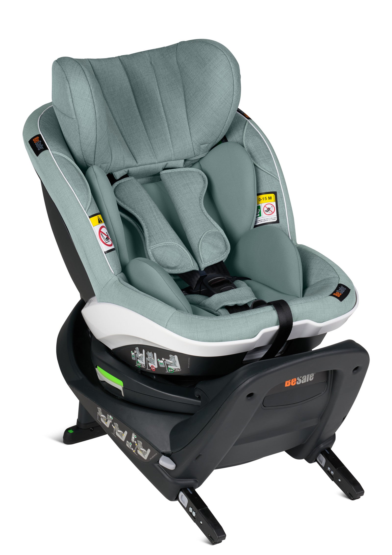 Reboarder 'iZi Twist i-Size' Sea Green Mélange